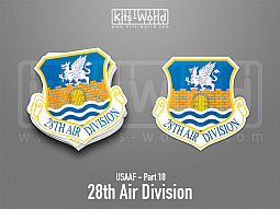 Kitsworld SAV Sticker - USAAF - 28th Air Division 